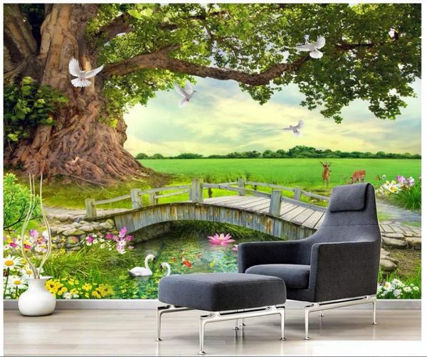 wallpapers custom po mural 3d wallpaper on a wall big tree grass wooden bridge landscape home decor living room for walls 3 d
wallpapers custom po mural 3d wallpaper on a wall big tree grass wooden bridge landscape home decor living room for walls 3 d