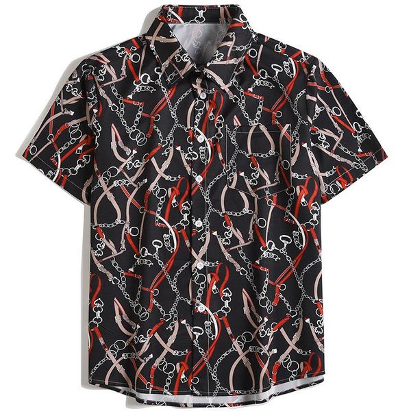 new summer shirt for men fashion print short sleeve casual plus size flower beach hawaiian shirt harajuku style loose male top, White;black
new summer shirt for men fashion print short sleeve casual plus size flower beach hawaiian shirt harajuku style loose male top, White;black