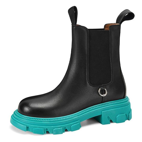 boots elastic brand autumn winter high motorcycle women heels ankle genuine leather platforms shoes woman, Black
boots elastic brand autumn winter high motorcycle women heels ankle genuine leather platforms shoes woman, Black