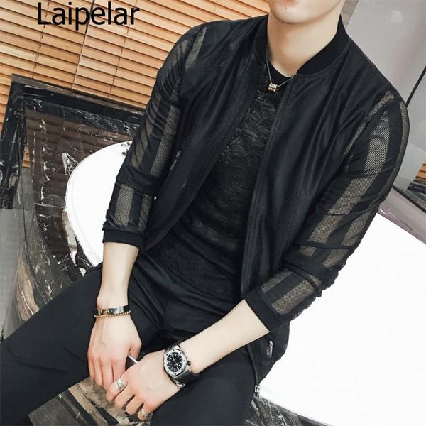 men's jackets summer thin men jacket fashion mesh hollow slim fit bomber casual long sleeve transparent windbreaker coat man black, Black;brown
men's jackets summer thin men jacket fashion mesh hollow slim fit bomber casual long sleeve transparent windbreaker coat man black, Black;brown