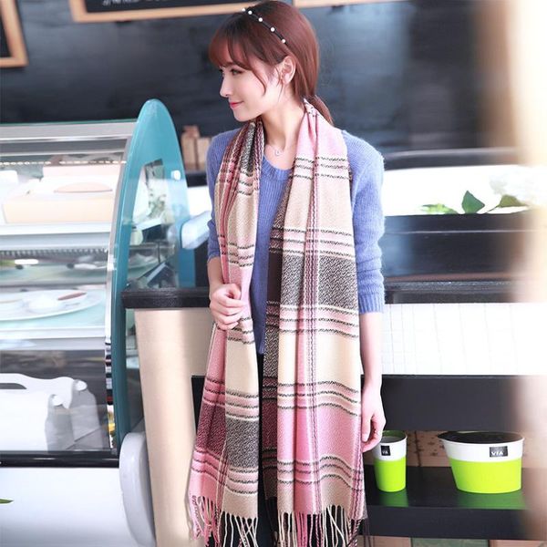 scarves korean cashmere like plaid scarf in autumn and winter men's women's shawls keep warm 200*60cm, Blue;gray
scarves korean cashmere like plaid scarf in autumn and winter men's women's shawls keep warm 200*60cm, Blue;gray