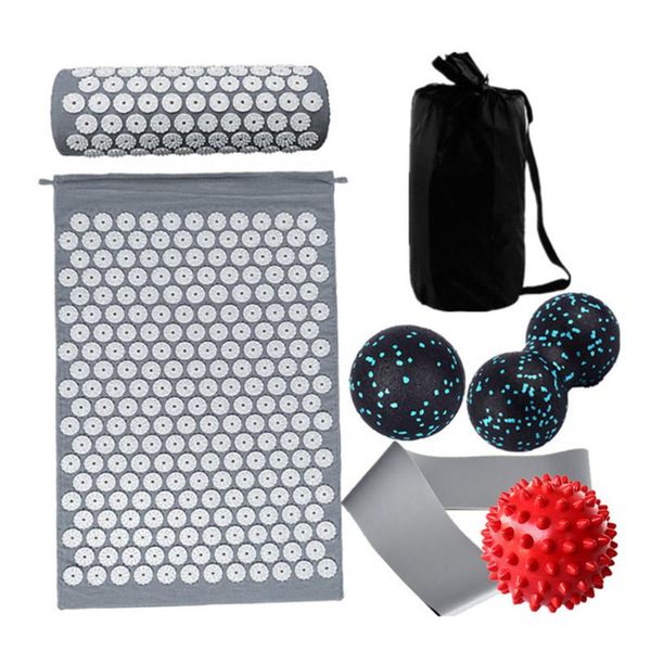 7pcs pilates muscle relaxation massage fitness equipment with acupressure yoga mat pillow ball resistance band storage bag mats
7pcs pilates muscle relaxation massage fitness equipment with acupressure yoga mat pillow ball resistance band storage bag mats