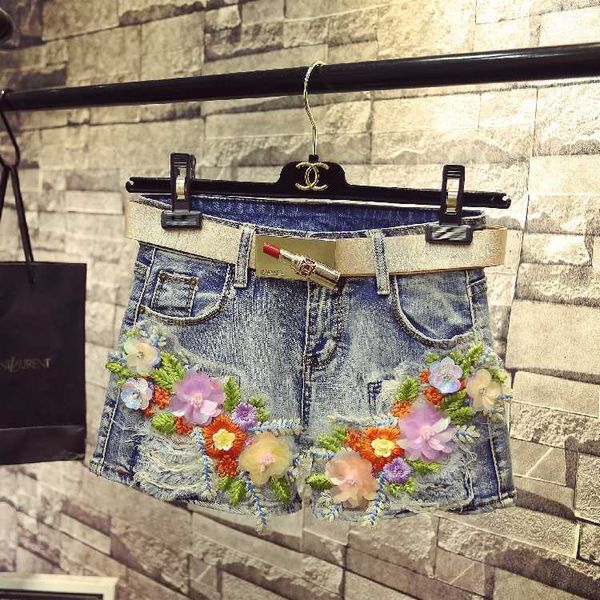 women's shorts short denim women's shorts editing holes show fine fashion c9junljk0j embroidered flowers 3zit, White;black
women's shorts short denim women's shorts editing holes show fine fashion c9junljk0j embroidered flowers 3zit, White;black
