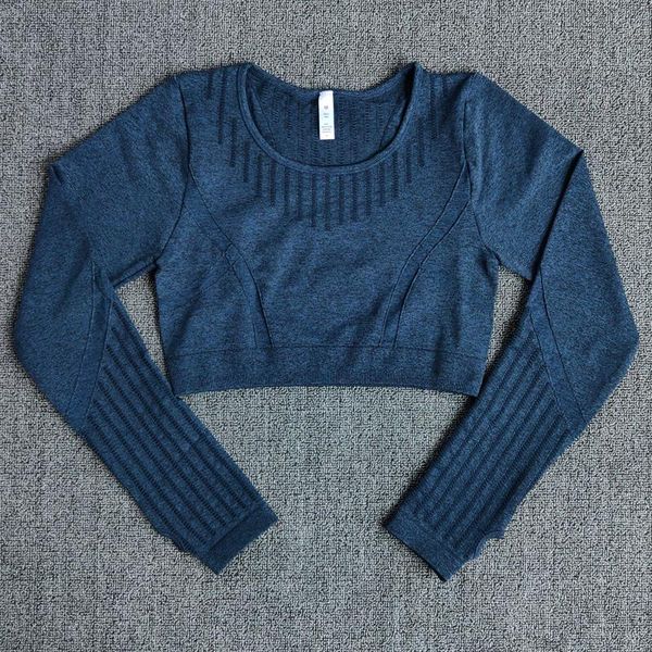 women's seamless yoga t-shirt long sleeve short shirt fitness clothing thumb hole sports training outfit
women's seamless yoga t-shirt long sleeve short shirt fitness clothing thumb hole sports training outfit