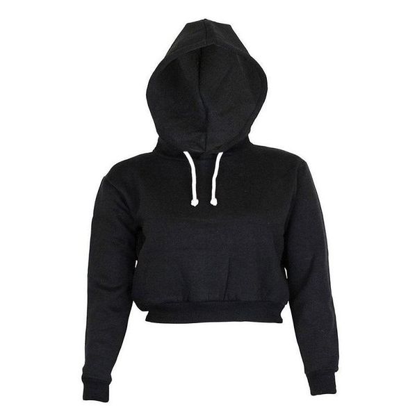 autumn women hoodies solid crop hoodie long sleeve jumper hooded pullover coat casual sweatshirt sudaderas mujer women's & sweatshirts, Black
autumn women hoodies solid crop hoodie long sleeve jumper hooded pullover coat casual sweatshirt sudaderas mujer women's & sweatshirts, Black