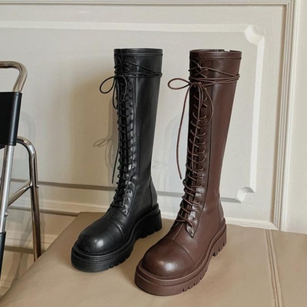 boots 2021 british style autumn and winter plush warm high thick heel bottom small knight women's, Black
boots 2021 british style autumn and winter plush warm high thick heel bottom small knight women's, Black