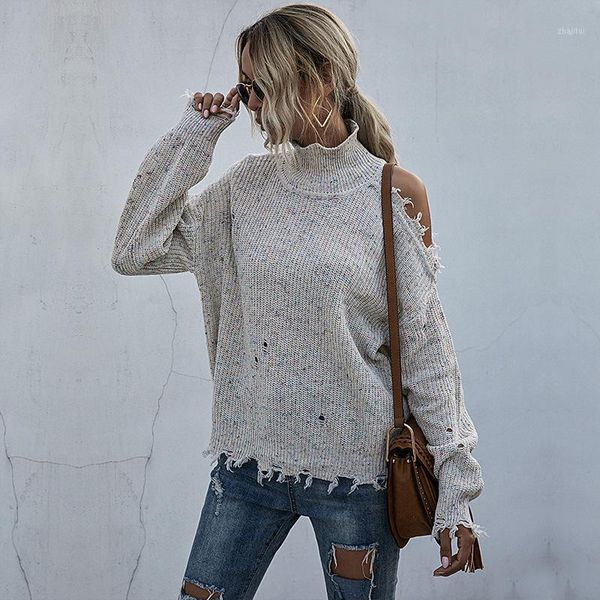 women's sweaters turtelneck sweater women ripped hole vintage solid ladies knitted pullovers fall fashion female jumpers loose spring k, White;black
women's sweaters turtelneck sweater women ripped hole vintage solid ladies knitted pullovers fall fashion female jumpers loose spring k, White;black