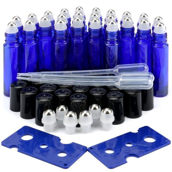 24pcs 10 ml cobalt blue essential oil roller bottles with stainless steel balls dropper extra bottle opener storage & jars
24pcs 10 ml cobalt blue essential oil roller bottles with stainless steel balls dropper extra bottle opener storage & jars