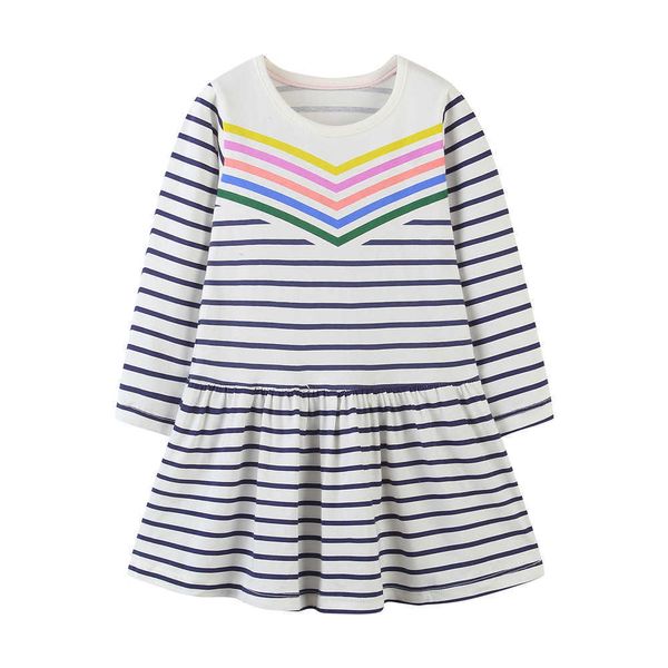 jumping meters children long sleeve stripe dresses for autumn spring princess cotton costume fashion kids girls clothing 210529, Red;yellow
jumping meters children long sleeve stripe dresses for autumn spring princess cotton costume fashion kids girls clothing 210529, Red;yellow