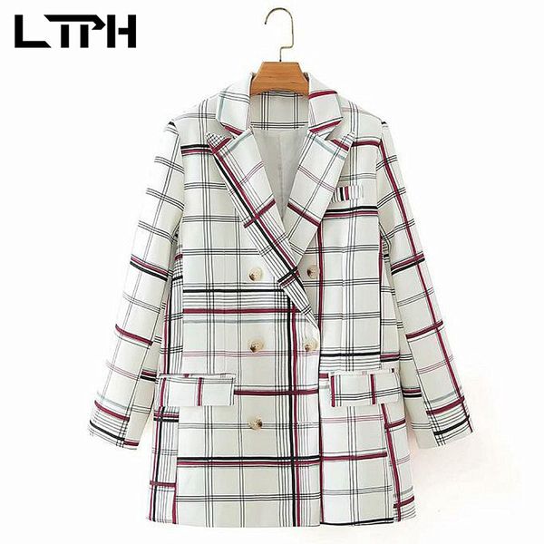 vintage big plaid blazers double breasted women blazer coat fashion business casual long sleeve jackets autumn 210427, White;black
vintage big plaid blazers double breasted women blazer coat fashion business casual long sleeve jackets autumn 210427, White;black