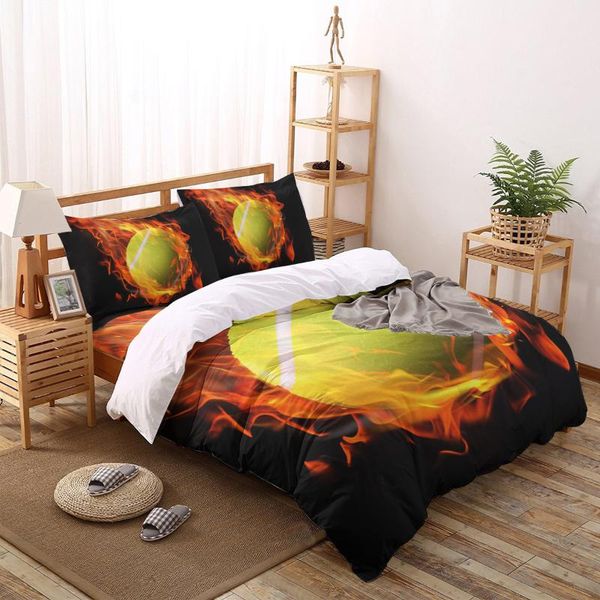 flame tennis black print comforter bedding set duvet cover king bed home housse de couette gift sets
flame tennis black print comforter bedding set duvet cover king bed home housse de couette gift sets