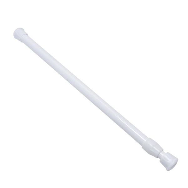 adjustable spring loaded bathroom shower curtain rod tension extendable poles rail hanger white curtains
adjustable spring loaded bathroom shower curtain rod tension extendable poles rail hanger white curtains