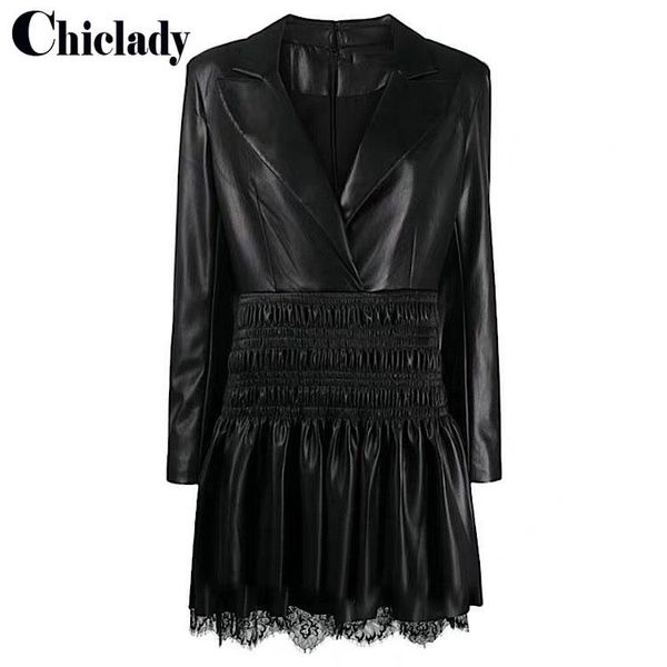 casual dresses chiclaid autumn winter women's black pu leather high waist patchwork lace slim party lady mini dress vestidos, Black;gray
casual dresses chiclaid autumn winter women's black pu leather high waist patchwork lace slim party lady mini dress vestidos, Black;gray