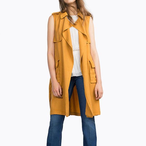 women's trench coats yellow sleeveless coat women autumn drape long windbreaker retro bohemia abrigos para mujer large clothes 77, Tan;black
women's trench coats yellow sleeveless coat women autumn drape long windbreaker retro bohemia abrigos para mujer large clothes 77, Tan;black