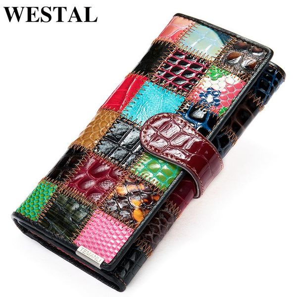 wallets westal women's wallet genuine leather patchwork for women zipper ladies clutch bags with cellphone holder long 413, Red;black
wallets westal women's wallet genuine leather patchwork for women zipper ladies clutch bags with cellphone holder long 413, Red;black