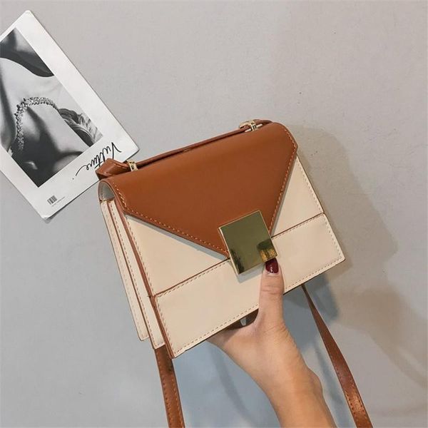 retro fashion 2021 crossbody package european style contrast color women's designer handbag high capacity lock shoulder bag evening bag
retro fashion 2021 crossbody package european style contrast color women's designer handbag high capacity lock shoulder bag evening bag
