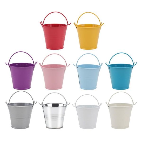 buckets 10pcs iron flower pot retro rustic style flowerpot practical for decor 
buckets 10pcs iron flower pot retro rustic style flowerpot practical for decor