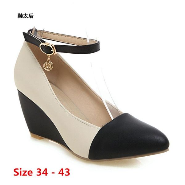 dress shoes wedge high heels women wedges woman female oxford heel for small big size 34 - 43, Black
dress shoes wedge high heels women wedges woman female oxford heel for small big size 34 - 43, Black