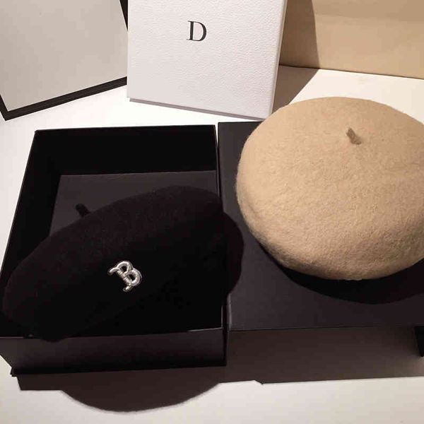 new wool beret women's autumn and winter stall casual versatile fashion painter bud hat, Blue;gray
new wool beret women's autumn and winter stall casual versatile fashion painter bud hat, Blue;gray