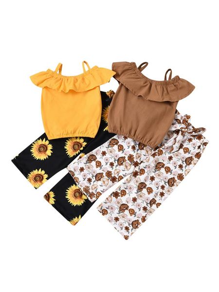 baby girl's clothing set, sleeveless ruffle sling and flower print pants two-piece suit for birthday party pography sets, White
baby girl's clothing set, sleeveless ruffle sling and flower print pants two-piece suit for birthday party pography sets, White