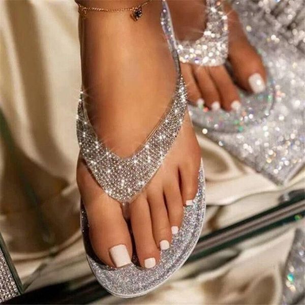 crystal women's sandals rhinestone glitter flat slippers slip on heel beach summer flip flops sandalen shoes woman, Black
crystal women's sandals rhinestone glitter flat slippers slip on heel beach summer flip flops sandalen shoes woman, Black