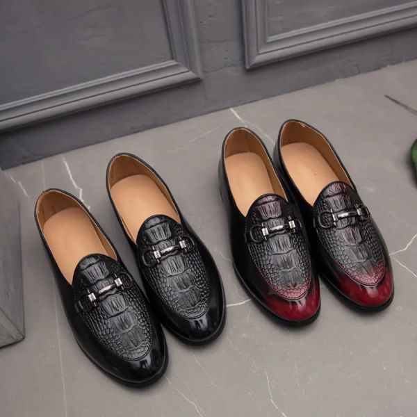 2022 one foot pedal le fu men shoes pu leather low gradient dress metal buckle decoration chaussure homme dh739, Black
2022 one foot pedal le fu men shoes pu leather low gradient dress metal buckle decoration chaussure homme dh739, Black