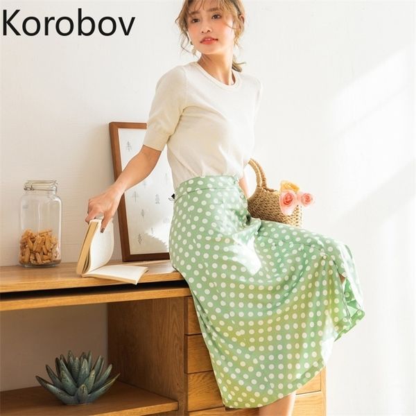 korobov korean high waist hip dot print a line skirt women summer new holiday beach style retro jupe femme green faldas 210430, Black
korobov korean high waist hip dot print a line skirt women summer new holiday beach style retro jupe femme green faldas 210430, Black