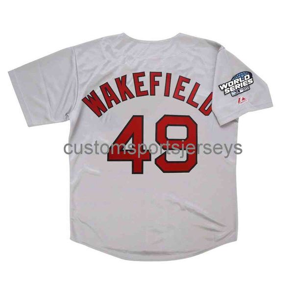new tim wakefield 2004 grey road world series jersey xs-5xl 6xl stitched baseball jerseys retro, Black
new tim wakefield 2004 grey road world series jersey xs-5xl 6xl stitched baseball jerseys retro, Black
