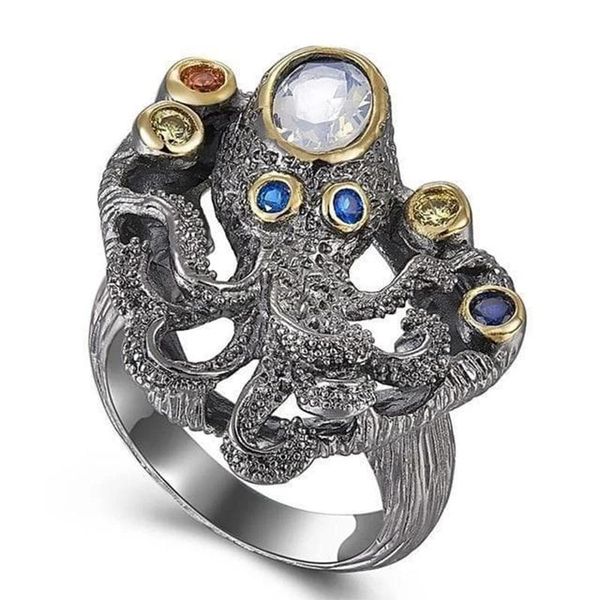 cluster rings novelty black silver plated ocs cz stone ring for men women vintage steampunk party biker jewelry accessories gift b4t730, Golden;silver
cluster rings novelty black silver plated ocs cz stone ring for men women vintage steampunk party biker jewelry accessories gift b4t730, Golden;silver