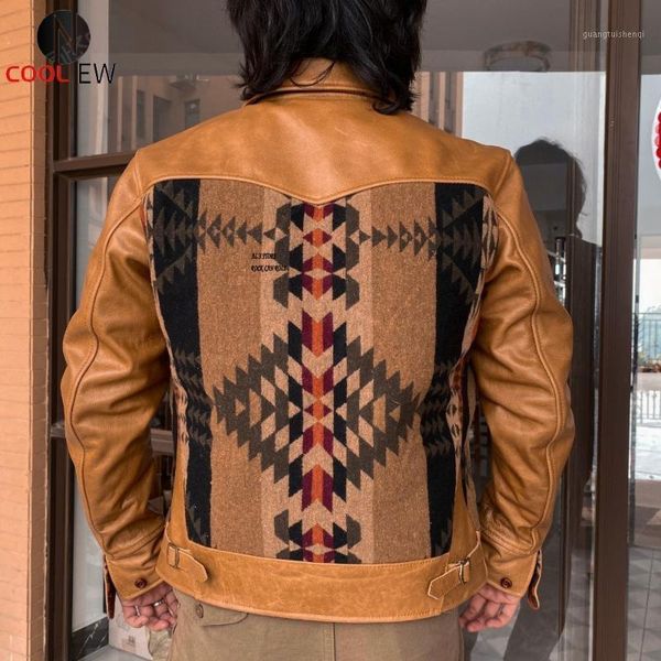 men's leather & faux xw467 rockcanroll read description super quality coat genuine cow wool cowhide stylish durable jacket, Black
men's leather & faux xw467 rockcanroll read description super quality coat genuine cow wool cowhide stylish durable jacket, Black