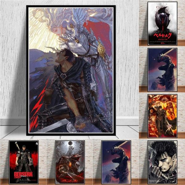 paintings kentaro miura berserk japan anime wall art canvas painting posters and prints pictures for living room decoration
paintings kentaro miura berserk japan anime wall art canvas painting posters and prints pictures for living room decoration