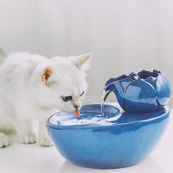 ceramic cat dog water dispenser fountain pet automatic circulating drinking drinker bowl electric eu plug bowls & feeders
ceramic cat dog water dispenser fountain pet automatic circulating drinking drinker bowl electric eu plug bowls & feeders