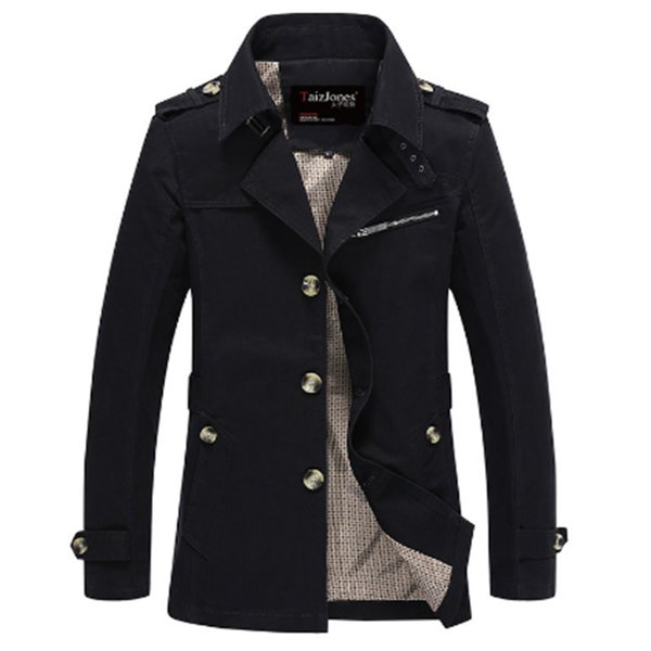 men's jackets spring autumn lapel windbreaker mid-length casual jacket coat pure cotton outwear fashion men clothing overcoats parka, Black;brown
men's jackets spring autumn lapel windbreaker mid-length casual jacket coat pure cotton outwear fashion men clothing overcoats parka, Black;brown