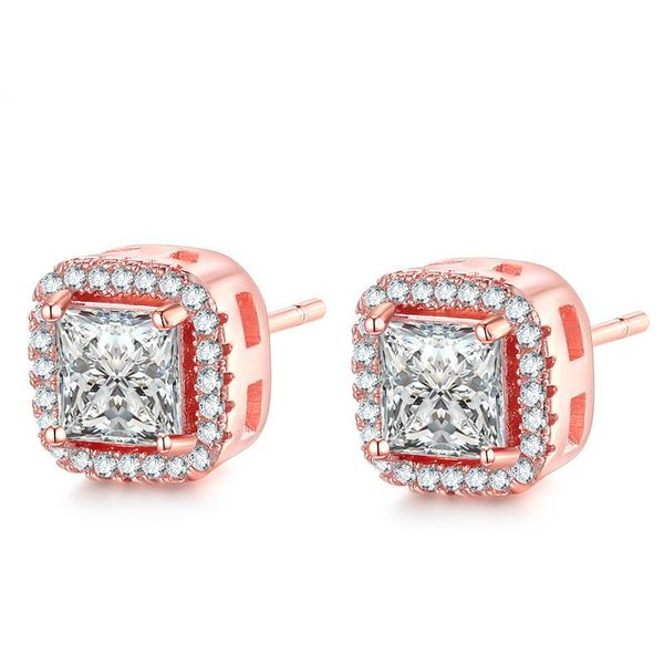 stud classical four claw fashion jewelry princess cut cubic zirconia square cz 925 silver&rose gold earring for women, Golden;silver
stud classical four claw fashion jewelry princess cut cubic zirconia square cz 925 silver&rose gold earring for women, Golden;silver