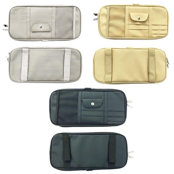 car organizer leather sun visor organizer, auto interior accessories pocket - truck storage pouch holder, with multi-pocket
car organizer leather sun visor organizer, auto interior accessories pocket - truck storage pouch holder, with multi-pocket