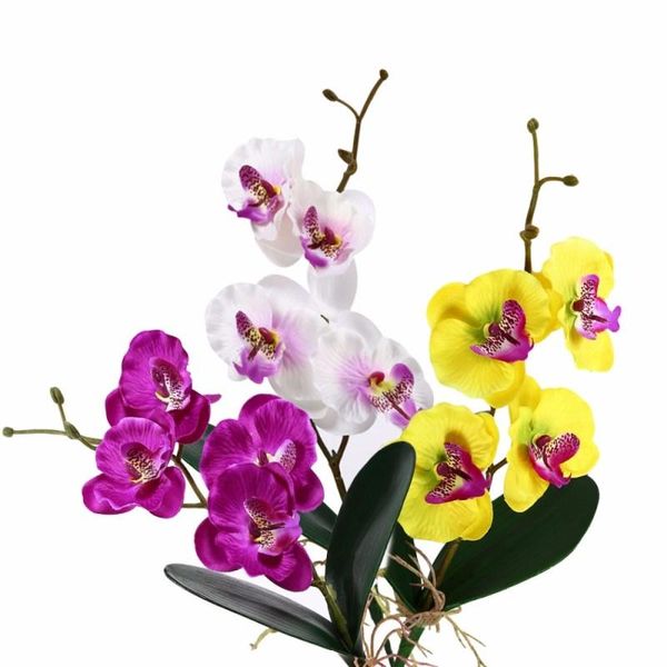 artificial flowers orchid silk butterfly fake green leaves plants diy home wedding decorative & wreaths
artificial flowers orchid silk butterfly fake green leaves plants diy home wedding decorative & wreaths