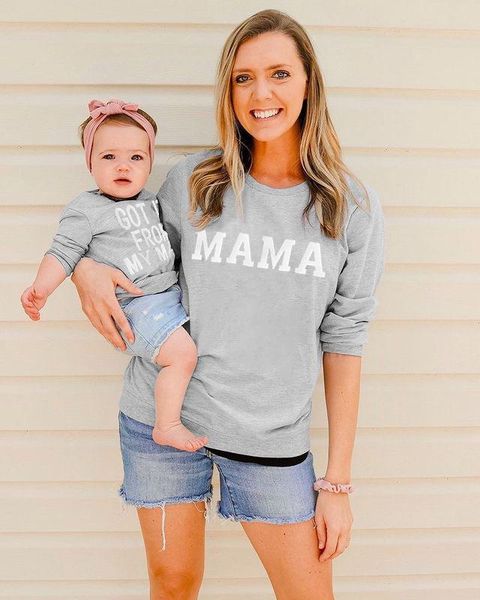 family matching outfits clothes fashion style letter printed sweater long sleeve pullover mother daughter, Blue
family matching outfits clothes fashion style letter printed sweater long sleeve pullover mother daughter, Blue