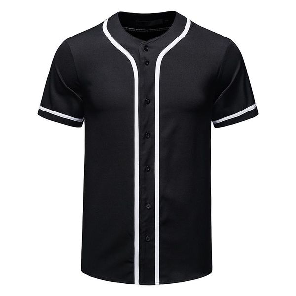 men's t-shirts mens baseball jersey button down shirts active team sports uniforms hip hop stretwear t shirt men short sleeve tee homme, White;black
men's t-shirts mens baseball jersey button down shirts active team sports uniforms hip hop stretwear t shirt men short sleeve tee homme, White;black