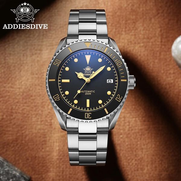 wristwatches addies dive arrival men retro watch ad2101 brown leather strap stainless steel luminous dial nh35 200m diving watches, Slivery;brown
wristwatches addies dive arrival men retro watch ad2101 brown leather strap stainless steel luminous dial nh35 200m diving watches, Slivery;brown