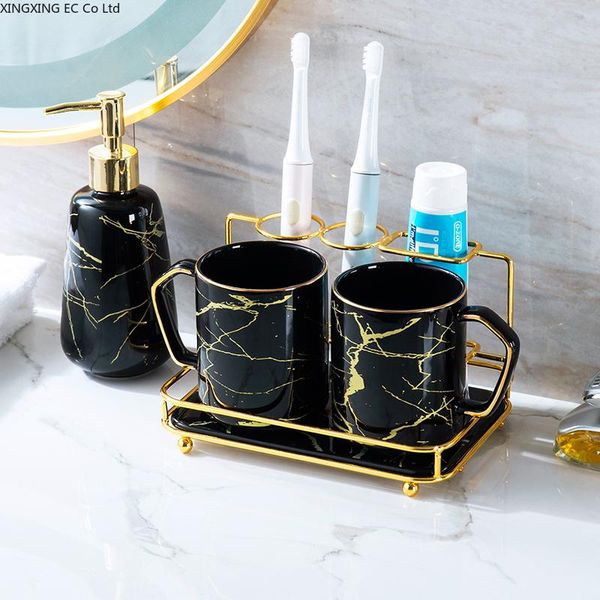 bath accessory set marble ceramic tooth brushing cup household couple wash mouthwash electric toothbrush shelf bathroom supplies 
bath accessory set marble ceramic tooth brushing cup household couple wash mouthwash electric toothbrush shelf bathroom supplies