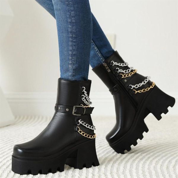 boots gigifox brand fashion big size 43 gothic woman shoes punk street cool chains chunky heels platform black winter ankle
boots gigifox brand fashion big size 43 gothic woman shoes punk street cool chains chunky heels platform black winter ankle
