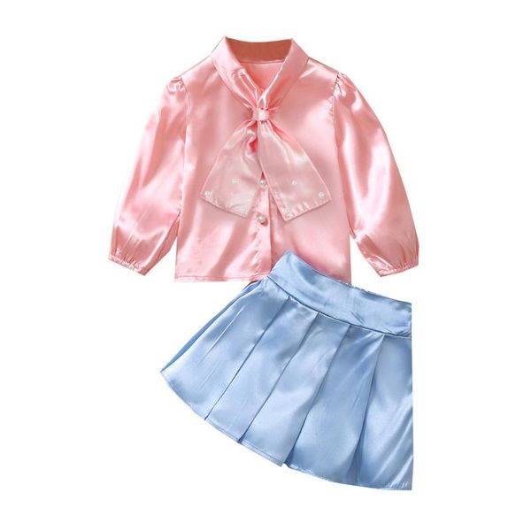 clothing sets 2021 fashion baby girl fall pink solid long sleeve lapel neck bowknot blouse blue ruffle a-lined half dress 1-6years, White
clothing sets 2021 fashion baby girl fall pink solid long sleeve lapel neck bowknot blouse blue ruffle a-lined half dress 1-6years, White