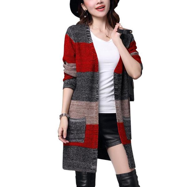 women's knits & tees 2021 mid-length cardigan sweater women autumn long-sleeved jacket loose knit all-match jackets female, White
women's knits & tees 2021 mid-length cardigan sweater women autumn long-sleeved jacket loose knit all-match jackets female, White