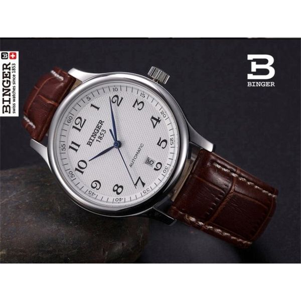 clocks binger company mechanical clocks sapphire complete rv gentlemen watches waterproof bg-0379, Slivery;brown
clocks binger company mechanical clocks sapphire complete rv gentlemen watches waterproof bg-0379, Slivery;brown
