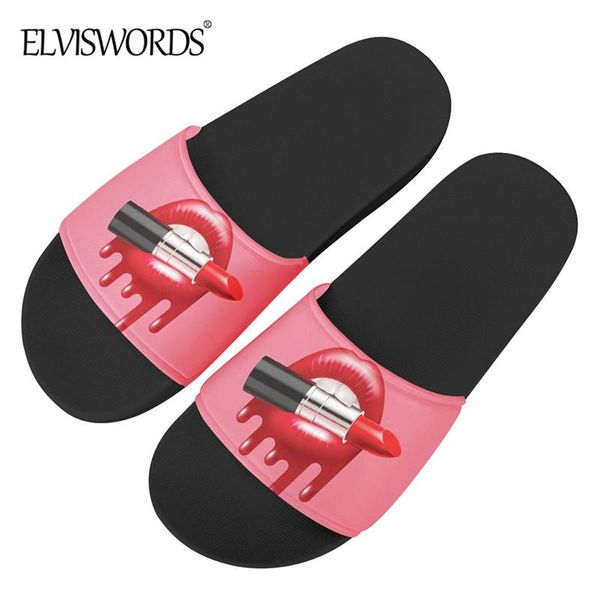 elviswords women comfortable home slippers red lips print casual bathroom slide shoes rubber summer sandals, Black
elviswords women comfortable home slippers red lips print casual bathroom slide shoes rubber summer sandals, Black