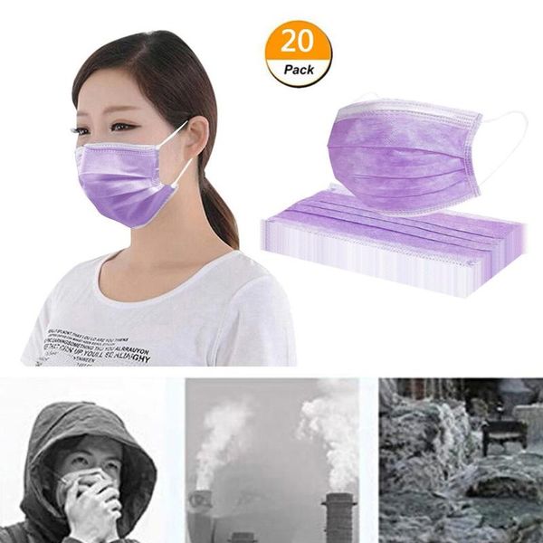cycling caps & masks 20pc purple disposable face mask fashion 3 layer non-woven fabric mouth cover headband hiking scarves mascarillas, Black
cycling caps & masks 20pc purple disposable face mask fashion 3 layer non-woven fabric mouth cover headband hiking scarves mascarillas, Black
