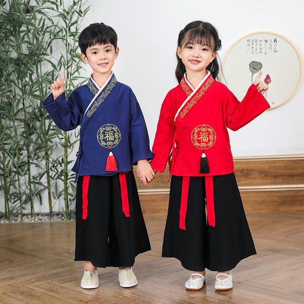 other arts and crafts boys' costume hanfu suit, chinese style embroidered girl's retro tang spring autumn children's wear 030
other arts and crafts boys' costume hanfu suit, chinese style embroidered girl's retro tang spring autumn children's wear 030