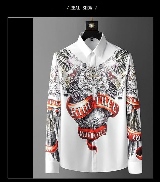 men's casual shirts 2021 autumn trend european goods long-sleeved shirt heavy industry drilling slim fit 2 colors availabl, White;black
men's casual shirts 2021 autumn trend european goods long-sleeved shirt heavy industry drilling slim fit 2 colors availabl, White;black