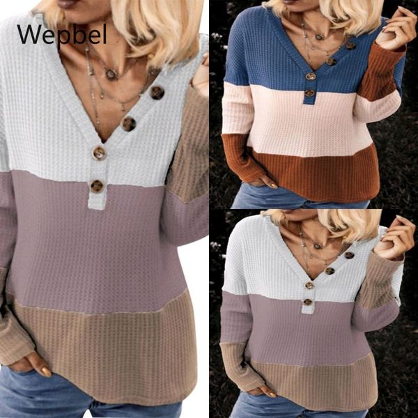 women's sweaters wepbel women v-neck stitching loose casual jumpers long sleeve twist knit turtleneck pullover autumn female, White;black
women's sweaters wepbel women v-neck stitching loose casual jumpers long sleeve twist knit turtleneck pullover autumn female, White;black