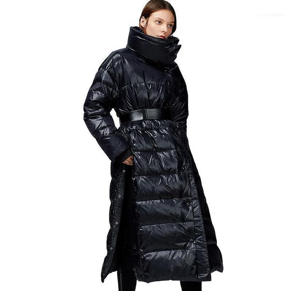 women's down & parkas winter jacket women 2021 fashion 90% white duck zippers shiny female loose long parka1, Black
women's down & parkas winter jacket women 2021 fashion 90% white duck zippers shiny female loose long parka1, Black